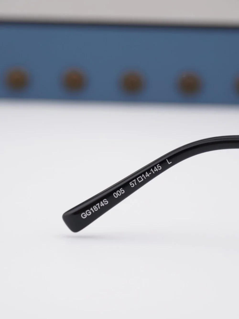 Gucci GG1874S 005 Aviator Sunglasses - Black\ Orange Mirror with GG Pattern